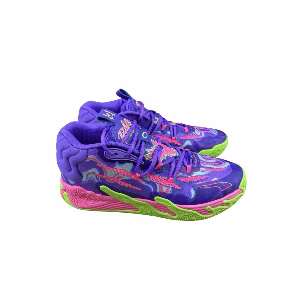 Puma MB.03 Toxic LaMelo Ball Purple Men’s  Basketball Shoes Size 12 Sneakers - Picture 4 of 10